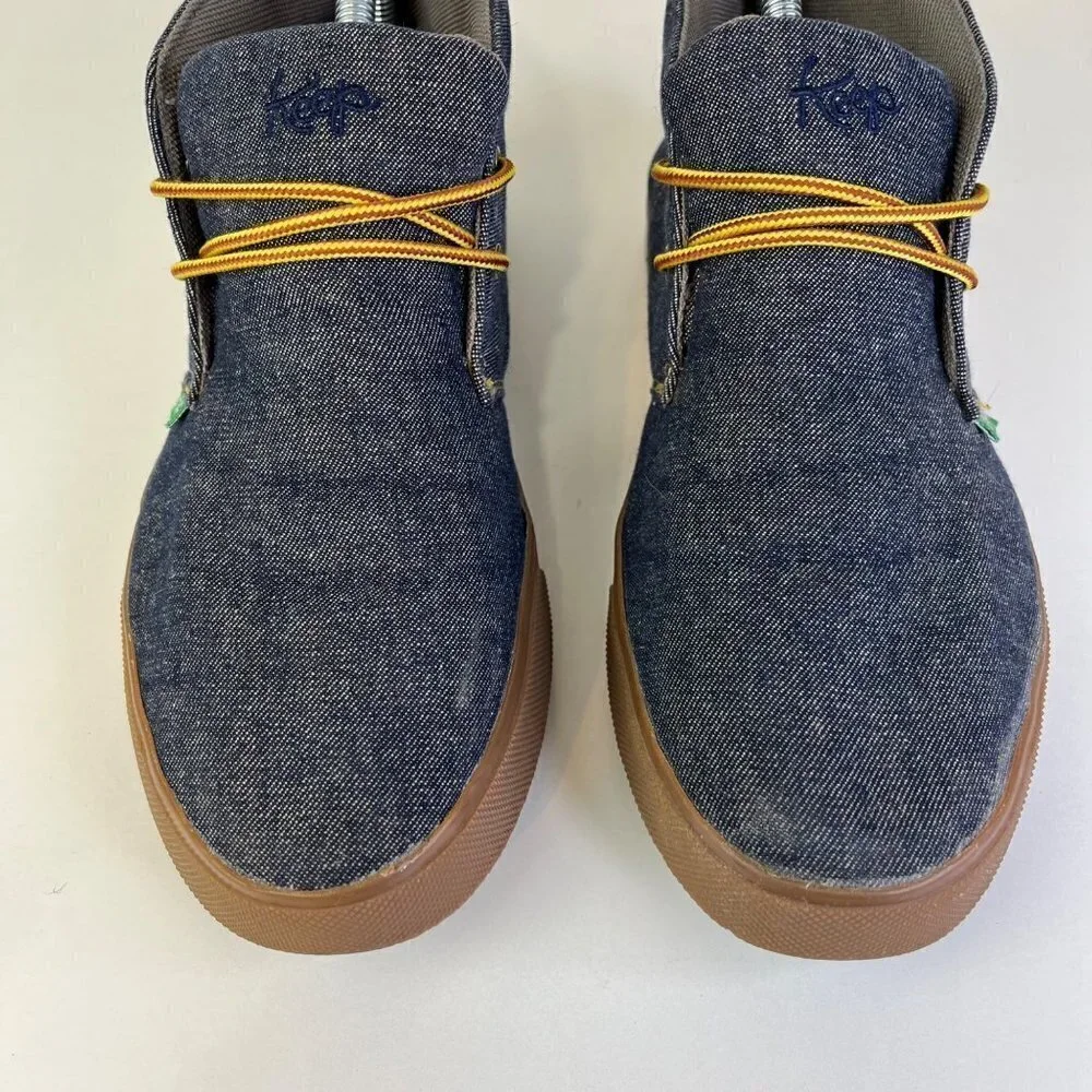 Keep Unisex Shaheen Shoe Size 10 Women 8.5 Men Non Slip Rubber Sole Mid Top Blue